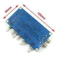 DROK&reg; NE5532 Preamp Volume Control Board 10 Times Pre-amp A51 Treble mediant Bass Low Noise OPA Digital Controller N6
