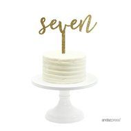 Andaz Press 5th Birthday and Anniversary Acrylic Cake Toppers, Pink Glitter, Number 5, 1-Pack N61