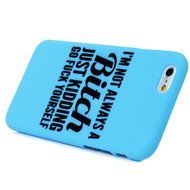 iPhone 6S Case,iPhone 6 Case (4.7") - Candy Color Kidding Words Series Slim Fit Shock-absorption Full Edge Protective... N22