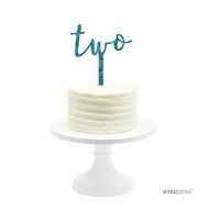 Andaz Press 5th Birthday and Anniversary Acrylic Cake Toppers, Pink Glitter, Number 5, 1-Pack N65