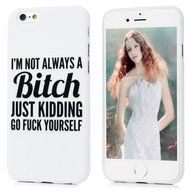 iPhone 6S Case,iPhone 6 Case (4.7") - Candy Color Kidding Words Series Slim Fit Shock-absorption Full Edge Protective... N27
