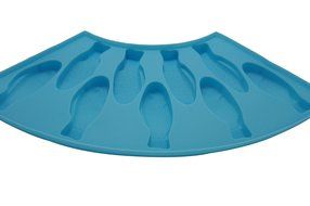 Silicone Fan Fish Shape Cookie Mold with Color Blue N3
