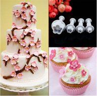 SNW Embossing Dies Printing Tools Fondant Mold Soap Silicone Bakeware Chocolate Mold Cake Decoration,4 Sets N2