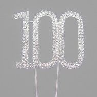 Hundred Decorative Rhinestone Cake Topper N15