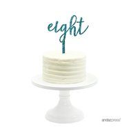 Andaz Press 5th Birthday and Anniversary Acrylic Cake Toppers, Pink Glitter, Number 5, 1-Pack N78
