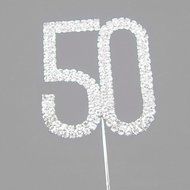 Hundred Decorative Rhinestone Cake Topper N16