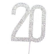 Hundred Decorative Rhinestone Cake Topper N18
