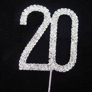 Hundred Decorative Rhinestone Cake Topper N19