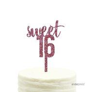 Andaz Press 5th Birthday and Anniversary Acrylic Cake Toppers, Pink Glitter, Number 5, 1-Pack N82
