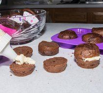 Muffin Cupcake Quiche Pan, 6-cup (Set of 2) 100% Food Grade Nonstick Silicone Bakeware by Happy Cook N4