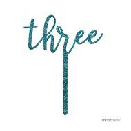 Andaz Press 5th Birthday and Anniversary Acrylic Cake Toppers, Pink Glitter, Number 5, 1-Pack N85