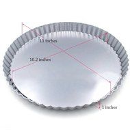 Meleg Otthon Nonstick Mini Round Quiche Pans Set ,Tart Pie Pan,Mini Tart Pans Set,Tartlet Quiche Pan Set with... N3