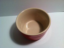 Le Creuset Stoneware Set of Two French Ramekins, 7 3/4 Oz., Chili Red N3