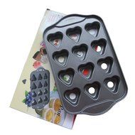 Befamous 12 Cups Non-stick Muffin Cupcake Pan - Removable Bottoms Round N13