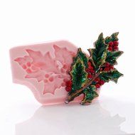 Holly Leaf Flexible Silicone Mold, Fondant, Candy, Chocolate, Food Safe, Polymer Clay, Resin Mold, Epoxy and so... N4