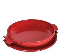 Emile Henry Flame Tarte Tatin Set, 11.4 x 11.4", Burgundy N2
