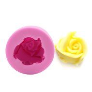 VANKER Novelty 3D Rose Flower Shape Mold Handmade Craft Soap Candle Mould Reusable Cool N2