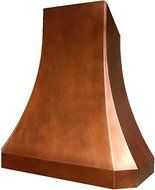 Custom Copper Oven Hood (dark, 30") N2