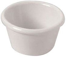 American Metalcraft (MRS400W) 4 oz White Smooth Sided Melamine Ramekin
