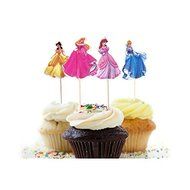 48 Pieces Birthday Princess Cupcake Toppers Picks Party Supply N2