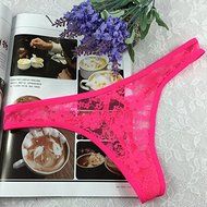 Oligex(TM) Girl White Rose Red Bandage Thongs Women Breathable Panties Underwear Briefs Transparent Lingerie Underwear N4