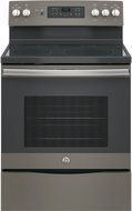GE JB655EKES 30" Star K Freestanding Electric Range with 5 Radiant Elements, 5.3 cu. ft. Oven Capacity, Slate