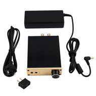 SMSL SA-60 60*2 TPA3116 Class D Big Power HIFI Digital Desktop Amplifier Color Golden with Power Supply with Tera... N3