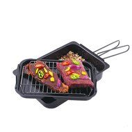 Lysport Carbon Steel Stovetop Grill Smoker Set N2