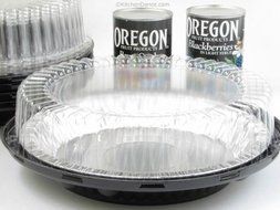 10 Inch High Dome Plastic Disposable/Reusable Pie Carrier #WJ45 (25) N2