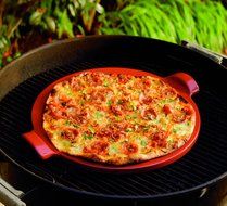 Flame Top Pizza Stone Color: Red N2