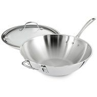 Calphalon Tri-Ply Stainless Steel 14-Inch Roaster with Rack and Lifters N15