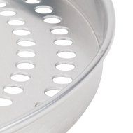 American Metalcraft A4013SP 13" x 1" Super Perforated Standard Weight Aluminum Straight Sided Pizza Pan