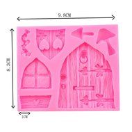 House Cartoon Door Mushroom Cake Decor Fondant Mould Chocolate Mold Tool By Palker Sky N2