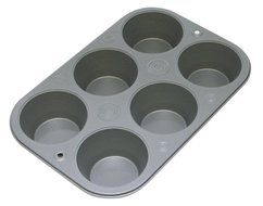 OvenStuff Non-Stick 6-Cup Jumbo Muffin Pan N3