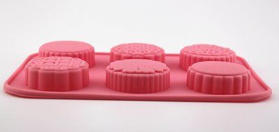 Cherryard 6-Cavity Silicone Mooncake Molds Cake Molds Handmade Soap Molds,Home Baking Molds N4