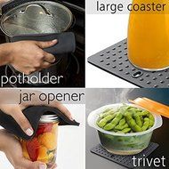 Teanfa Silicone Pot Holders Multipurpose Silicone Drying Mat, Durable Trivets Mat, Non Slip Jar Openers, Large... N5
