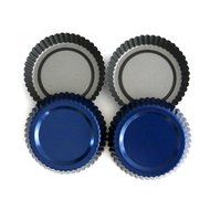 Tart Pan by Vanika, Pack of 4, Non-Stick Coating, Heavy Duty Steel Quiche Pans, PFOA-Free - Excellent Heat Conduction... N4