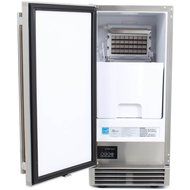 Blaze 50 Lb. 15-inch Built-in / Freestanding Outdoor Ice Maker With Gravity Drain - Stainless Steel N6