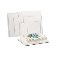 14&quot; x 14&quot; White Corrugated Cake Boards - 100 per case 1414BD Vineland Packaging Corp.