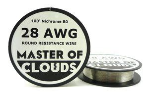 Nichrome 80 - 100 ft 28 Gauge AWG Resistance Wire 0.32mm 28g 100' N3