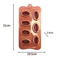 Always Your Chef Silicone 7-Cavity Coffee Bean Candy Mold/Chocolate Mold/DIY Molds, MINI Molds for Making Jelly-O... N3