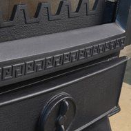 HorseFlame all cast iron freestanding wood burning stove 717U Matt black N4