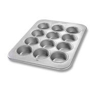 Chicago Metallic 43645 Glazed Aluminized Steel 12 Cup Large Muffin Pan