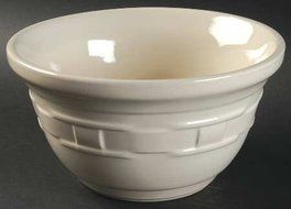 Longaberger Woven Traditions-Ivory Mixing Bowl, Fine China Dinnerware