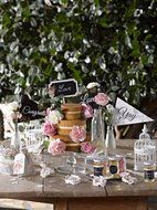 Talking Tables Blossom &amp; Brogues Jelly Jar Treat Bag Label Chalk Stickers (Pack of 18), Black N4