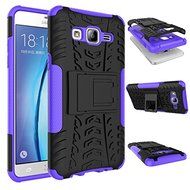 Galaxy On5 Case, MCUK Heavy Duty Rugged Dual Layer - Soft/Hard Shell 2 in 1 Tough Protective Cover Case with Kickstand... N14