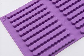 20 Cavity Strip Twist Shape Chocolate Cookie Cake Baking Mold Non Stick Handmade DIY Mould N3