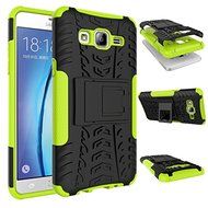 Galaxy On5 Case, MCUK Heavy Duty Rugged Dual Layer - Soft/Hard Shell 2 in 1 Tough Protective Cover Case with Kickstand... N16