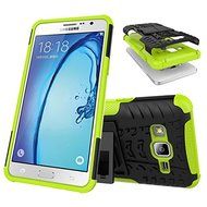 Galaxy On5 Case, MCUK Heavy Duty Rugged Dual Layer - Soft/Hard Shell 2 in 1 Tough Protective Cover Case with Kickstand... N17