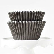 Solid Gray BakeBright Greaseproof Cupcake Liners N8